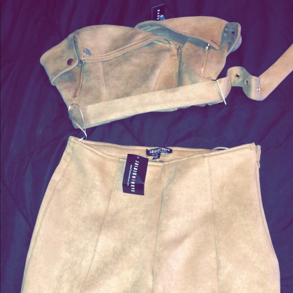 Fashionova Sienna biker suede top and pants - Picture 5 of 6